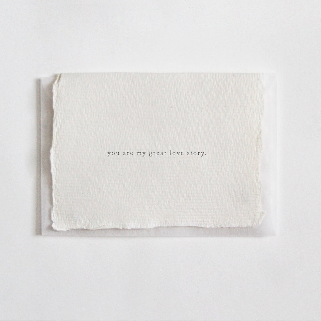 Belinda Love Lee - You Are My Great Love Story - Card