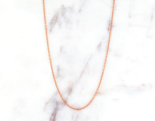 14K Rose Gold Open Cable Chain