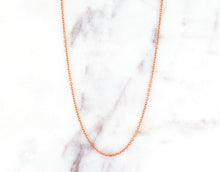 Load image into Gallery viewer, 18 Inch 14K Rose Gold Rolo Chain - N605PINK