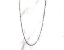 Load image into Gallery viewer, 18 Inch Oxidized Sterling Silver Rolo Chain - N7333