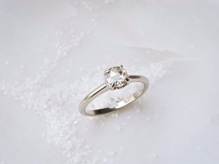 Clear Round Diamond Ring