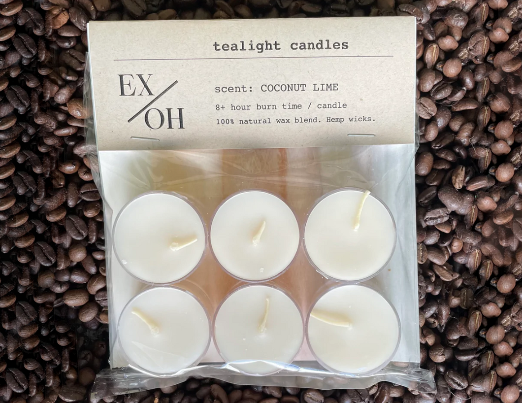 Ex Oh Candles - Tea Light Candles - Coconut
