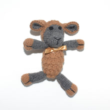 Load image into Gallery viewer, Linen Way Hand Knitted Alpaca Grey Toy Sheep