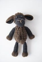 Load image into Gallery viewer, Linen Way Hand Knitted Alpaca Grey Toy Sheep