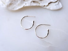 Load image into Gallery viewer, Johanna Brierley Sterling Silver Medium Melt Hoops