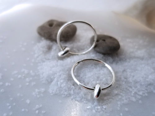 Johanna Brierley Sterling Silver Chip Hoops