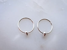 Load image into Gallery viewer, Johanna Brierley Sterling Silver Chip Hoops