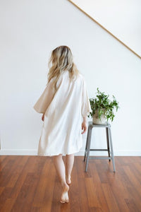 Tofino Towel Co. The Fresh Coverup Beige/White