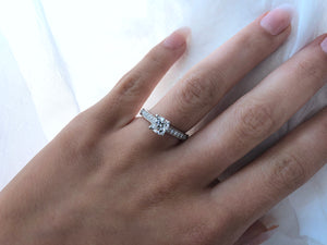 Pave Diamond Engagement Ring