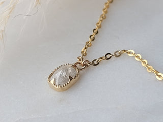 Milky Cushion Diamond Pendant