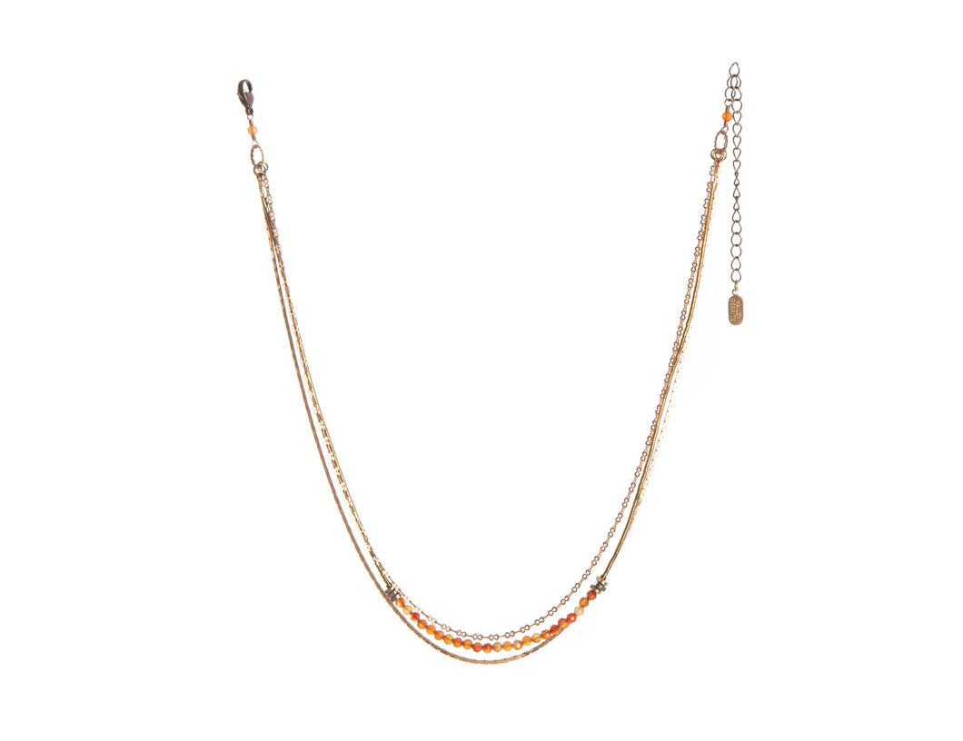Hailey Gerrits Carnelian Akino Necklace