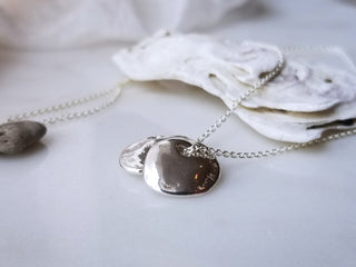 Silver Kris Luck Double Lucky Stone Necklace