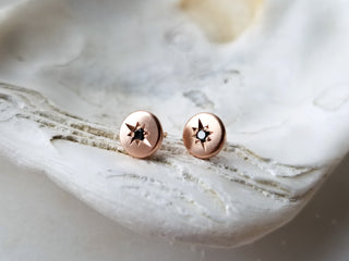 North Star Black Diamond Studs