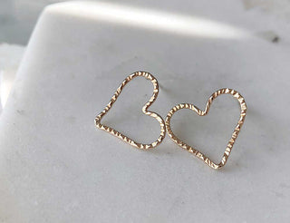 Sterling Silver Open-Heart Studs