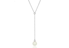 Load image into Gallery viewer, Silver Pearl Drop Pendant
