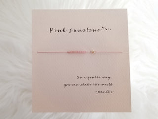 Pink Sunstone Bracelet