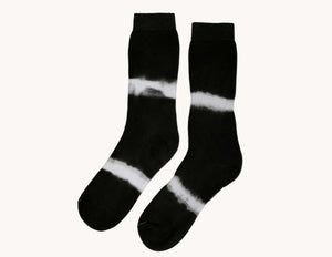 Pokoloko Pima Socks - Terry Tie Dye- Black