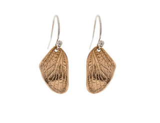 Bronze Cicada Wing Earrings