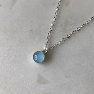 Sterling Silver Petite Gemstone Necklace