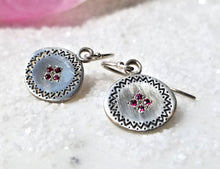 Load image into Gallery viewer, Memories Four Star Ruby Earrings
