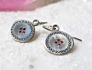 Memories Four Star Ruby Earrings