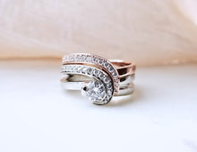 Load image into Gallery viewer, Classic Inspired Diamond Wedding Set With A Complimenting Gent&#39;s Band