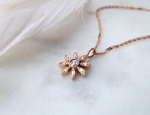 Load image into Gallery viewer, Diamond Flower Pendant