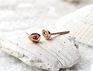 Rose Gold Freckle Earrings