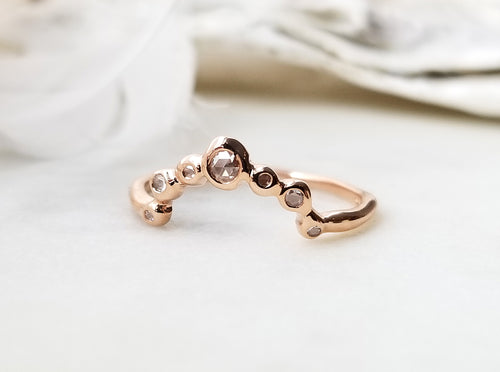 Rose Gold Diamond Eye Stacking Band