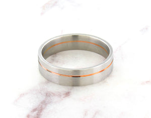 Platinum And Red Gold Band