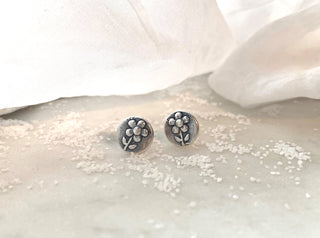 Sterling Silver "Flower" Studs
