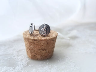 Sterling Silver "Pineapple" Studs