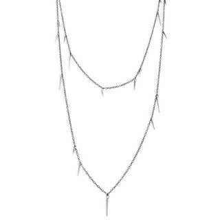 Sterling Silver Point Scatter Necklace