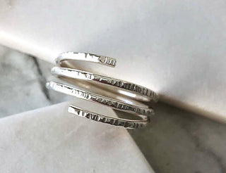 Sterling Silver Skinny Wrap Ring