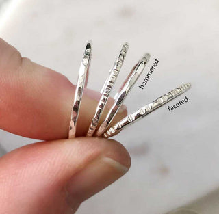 Sterling Silver Stacking Bands