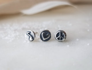 Sterling Silver Teeny "Trio Set" Studs