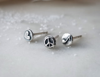 Sterling Silver Teeny "Trio Set" Studs