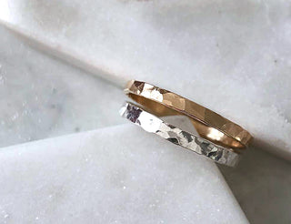 Sterling Silver Wide Stacking Bands