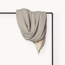 Load image into Gallery viewer, Pokoloko Fleece Lined Crinkle Throw - Grey