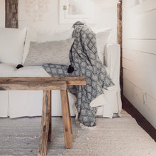 Load image into Gallery viewer, Pokoloko Fleece Lined Pyramid Throw - Light Grey