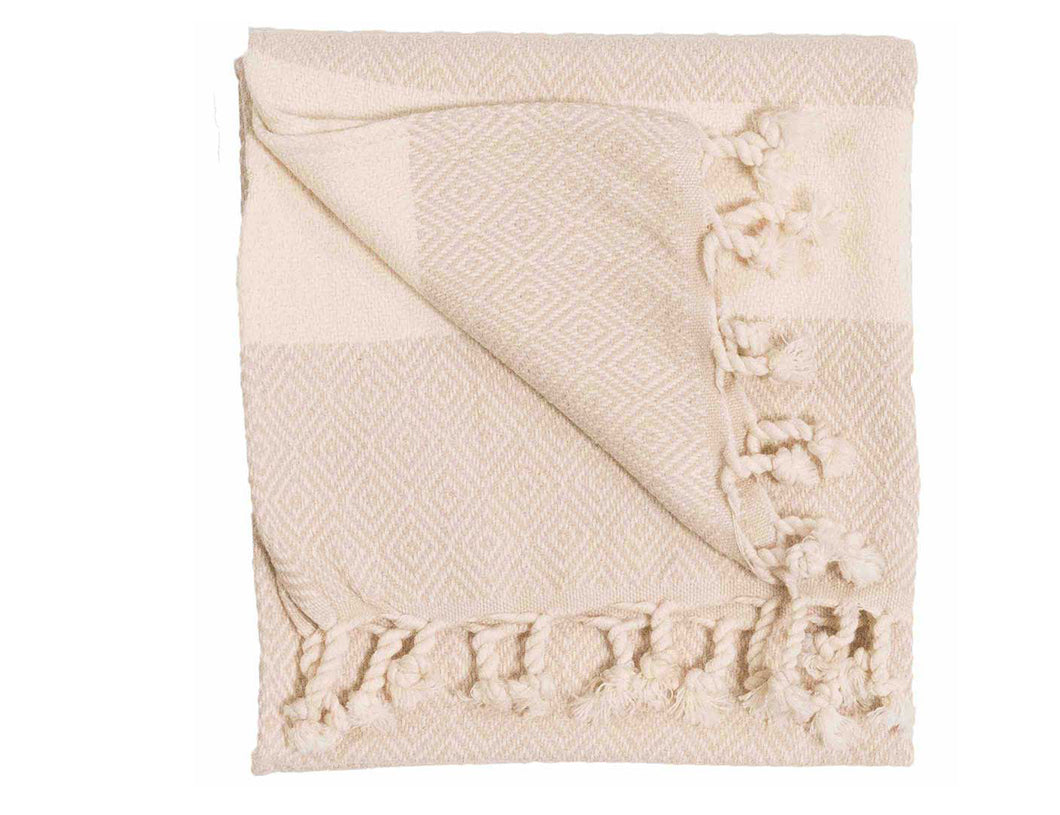 Pokoloko Diamond Hand Towel - Cream
