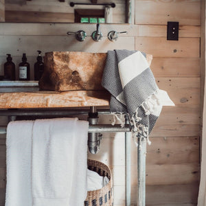 Pokoloko Diamond Hand Towel - Carbon