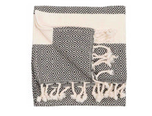 Load image into Gallery viewer, Pokoloko Diamond Hand Towel - Carbon