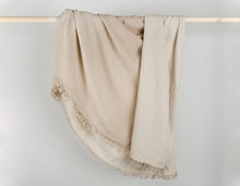 Load image into Gallery viewer, Pokoloko Crinkle Throw - Beige