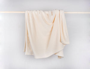Pokoloko Ecru Fleece Throw