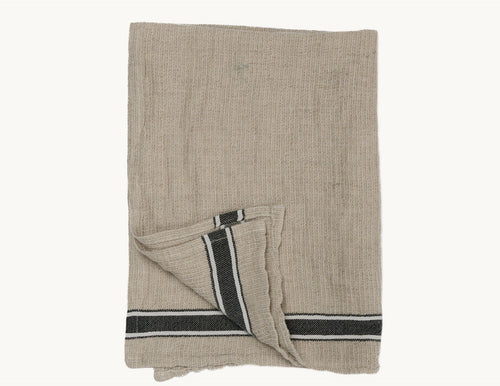 Pokoloko Hand Towel - Linen - Black