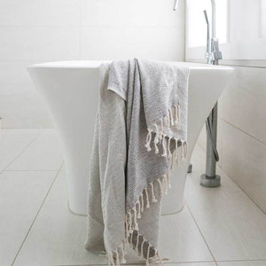 Pokoloko Bamboo Turkish Towel - Mixed Grey