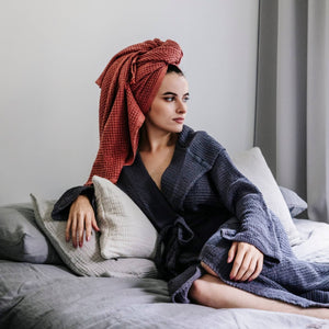 Pokoloko Stonewashed Waffle Towel - Terra