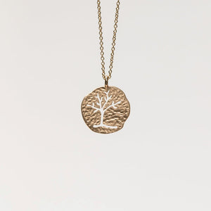 Tree of Life Carved Medallion Necklace