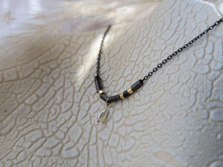 Tube Pearl Necklace